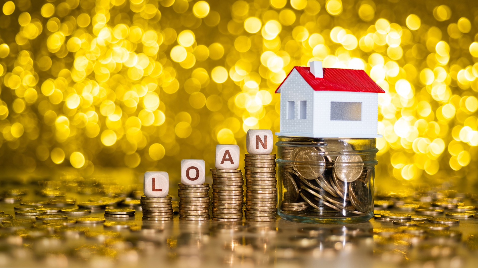 House model with text loan